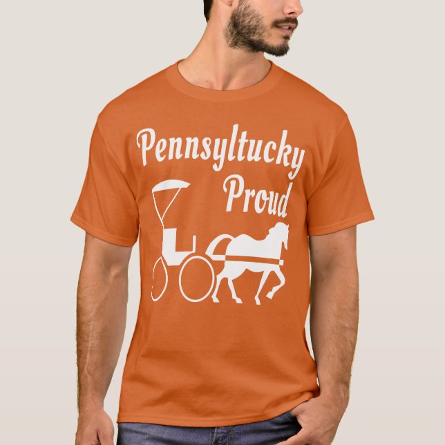 Pennsylvania Pferd und Buggy Pennsyltucky fu T-Shirt (Vorderseite)