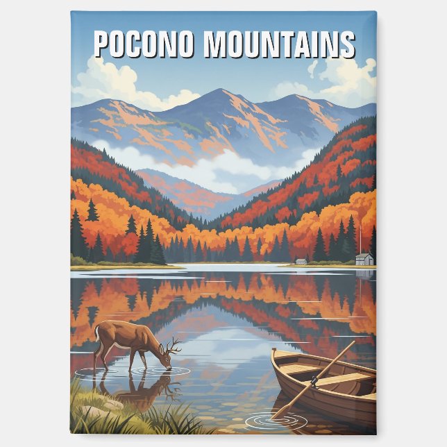 Pennsylvania Pocono Berge Reisen Magnet (Vorderseite)