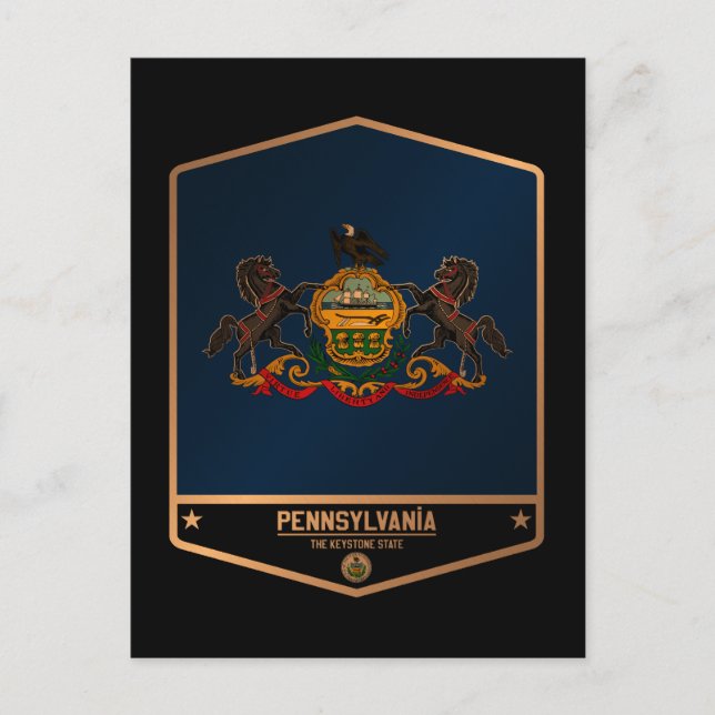 Pennsylvania Postkarte (Vorderseite)