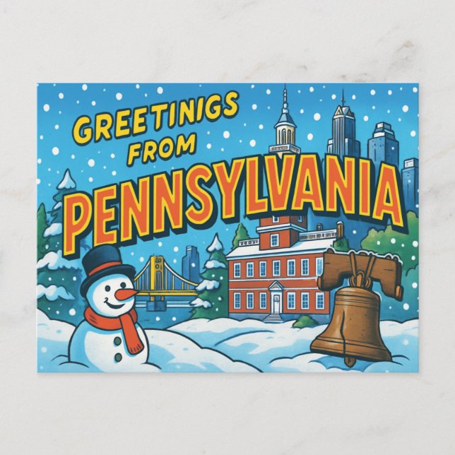 PENNSYLVANIA Postkarte (Vorderseite)