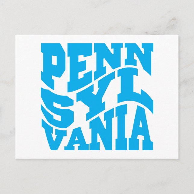 Pennsylvania Postkarte (Vorderseite)