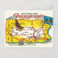 Pennsylvania Postkarte