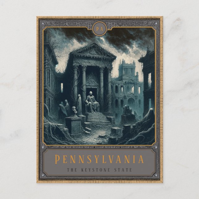 Pennsylvania | Postkarte Gothic Art (Vorderseite)
