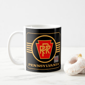 Pennsylvania Railroad Black and      GoldTrivet Kaffeetasse