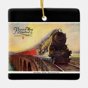 Pennsylvania Railroad Broadway Limited Keramikornament