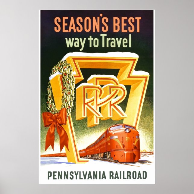 Pennsylvania Railroad, der beste Weg zur Saison Poster (Vorne)