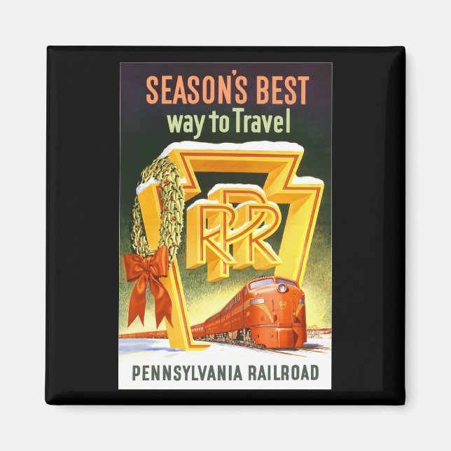 Pennsylvania Railroad - die beste Art, die Saison  Magnet (Vorne)