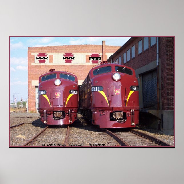 Pennsylvania Railroad E-8a,s (JTFS) 5809 und 5711 Poster (Vorne)