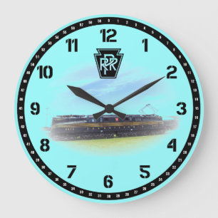 Pennsylvania Railroad GG-1 #4800 Side View Große Wanduhr