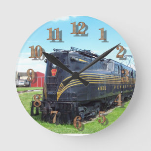 Pennsylvania Railroad Locomotive GG-1 #4800 Runde Wanduhr