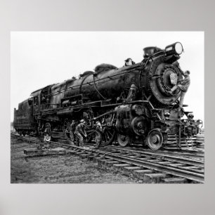 Pennsylvania Railroad Locomotive Nr. 3863 Poster