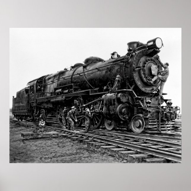 Pennsylvania Railroad Locomotive Nr. 3863 Poster (Vorne)