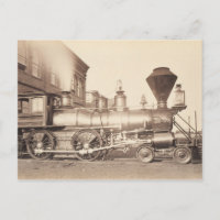 Pennsylvania Railroad Locomotive Train Sepia