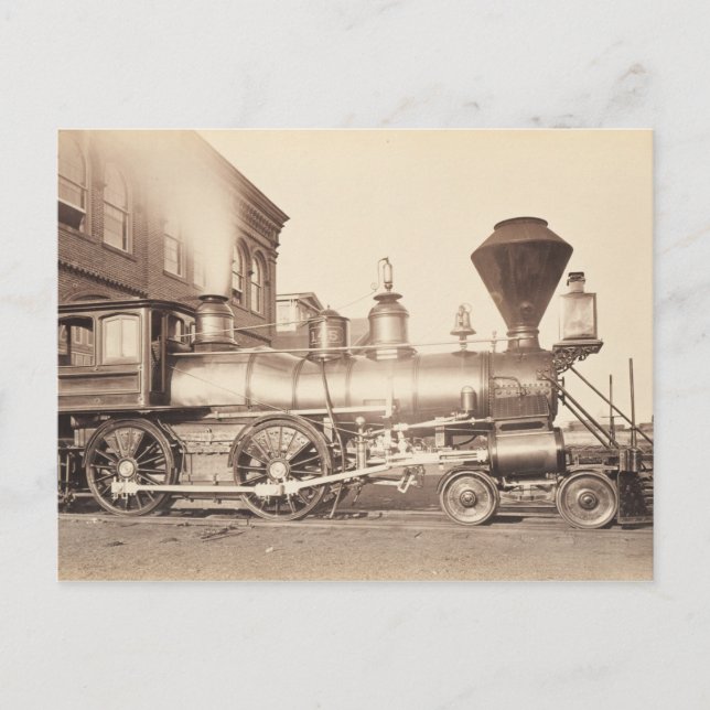 Pennsylvania Railroad Locomotive Train Sepia Postkarte (Vorderseite)
