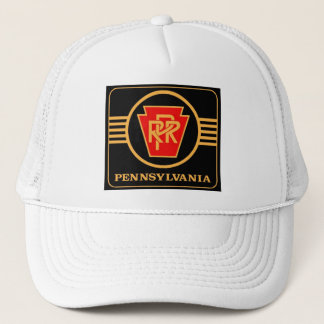 Pennsylvania Railroad Logo, Schwarz & Gold Truckerkappe