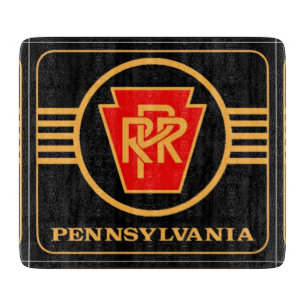 Pennsylvania Railroad-Logo, Schwarz und Gold Schneidebrett