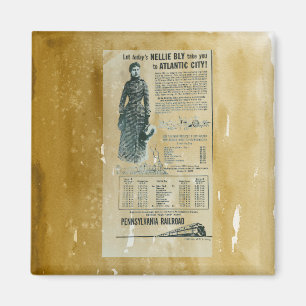 Pennsylvania Railroad Nelly BLY Express Magnet