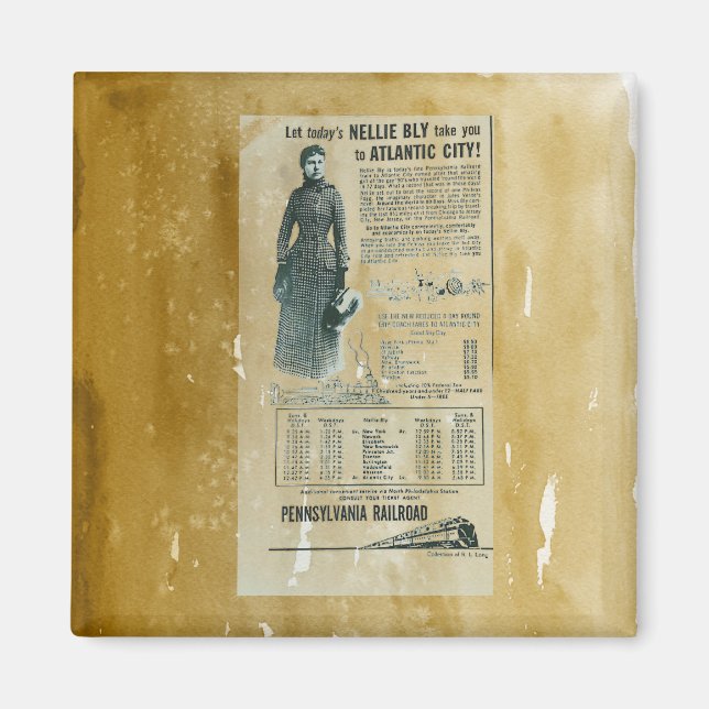 Pennsylvania Railroad Nelly BLY Express Magnet (Vorne)