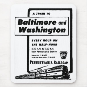 Pennsylvania Railroad Stundenzüge 1948 Mousepad