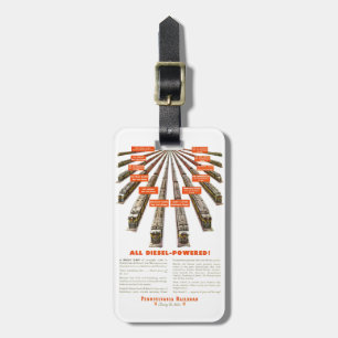 Pennsylvania Railroads Ost-Westjetzt ganz Diesel Gepäckanhänger