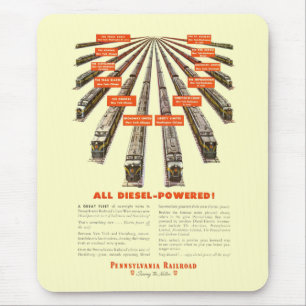 Pennsylvania Railroads Ost-Westjetzt ganz Diesel Mousepad