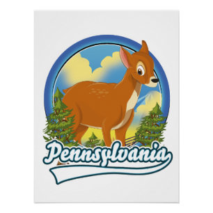 Pennsylvania-Reise-Logo Poster