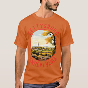 Pennsylvania Retro Distressed Circle T-Shirt