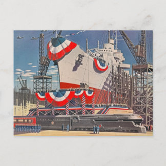 Pennsylvania RR Postcard der 1940er Jahre Postkarte