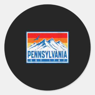 Pennsylvania runder aufkleber