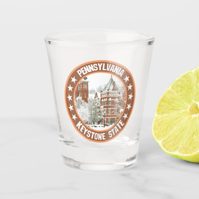 Pennsylvania Schnapsglas (Vorderseite)
