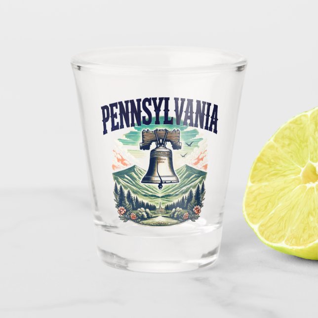 Pennsylvania Schnapsglas (Vorderseite)