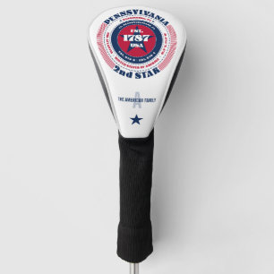 Pennsylvania Staat Circle Custom Golf Head Cover Headcover