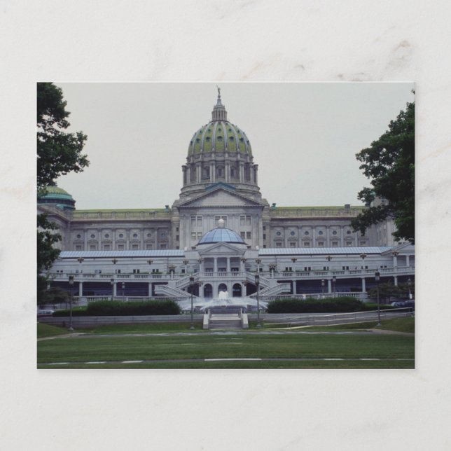 Pennsylvania Staat Hauptstadt Gebäude, Harrisburg, Postkarte (Vorderseite)