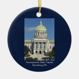 Pennsylvania Staat Hauptstadt Keramik Ornament