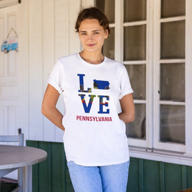 Pennsylvania Staat Liebe USA T-Shirt (Von Creator hochgeladen)
