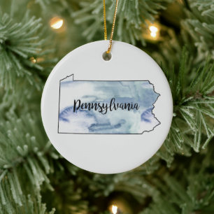 Pennsylvania Staat Malerei Illustration Ornament