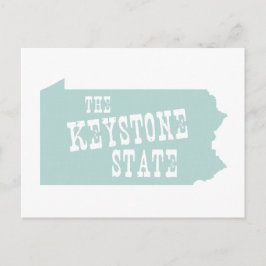 Pennsylvania Staat Nickname Postkarte