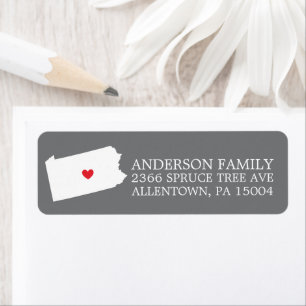 Pennsylvania Staat   Rücksendekennzeichen verschie