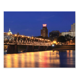 Pennsylvania Staat Walnut Street Bridge Fotodruck