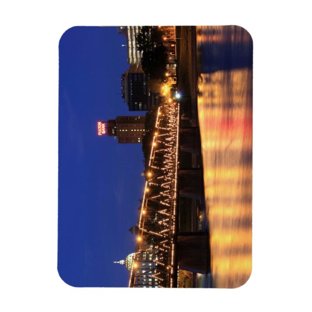 Pennsylvania Staat Walnut Street Bridge Magnet (Vertikal)