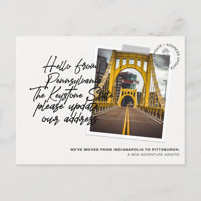 Pennsylvania Staat Zielort Ankündigung (Vorderseite)