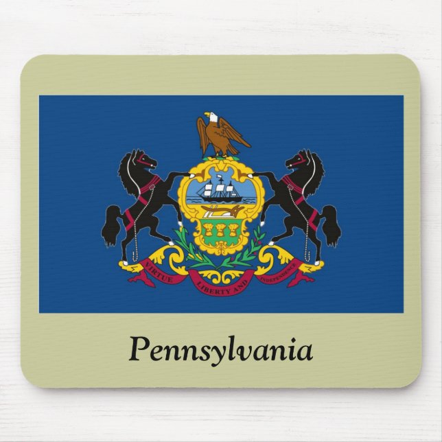 Pennsylvania-Staats-Flagge Mousepad (Vorne)