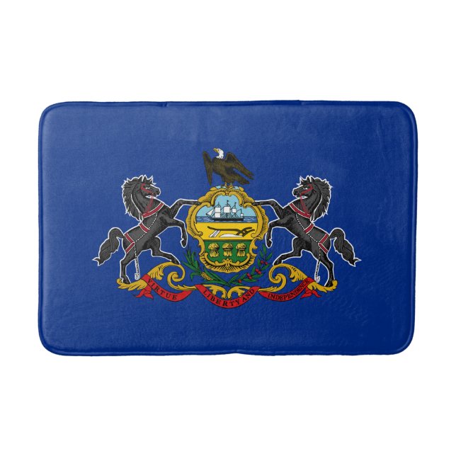 Pennsylvania Staatsflagge Badematte (Vorderseite)