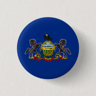 Pennsylvania Staatsflagge Button