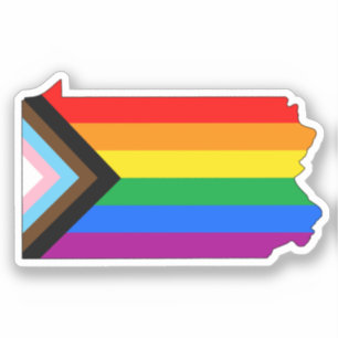 Pennsylvania Staatsstolz LGBTQ Progress Prix Aufkleber