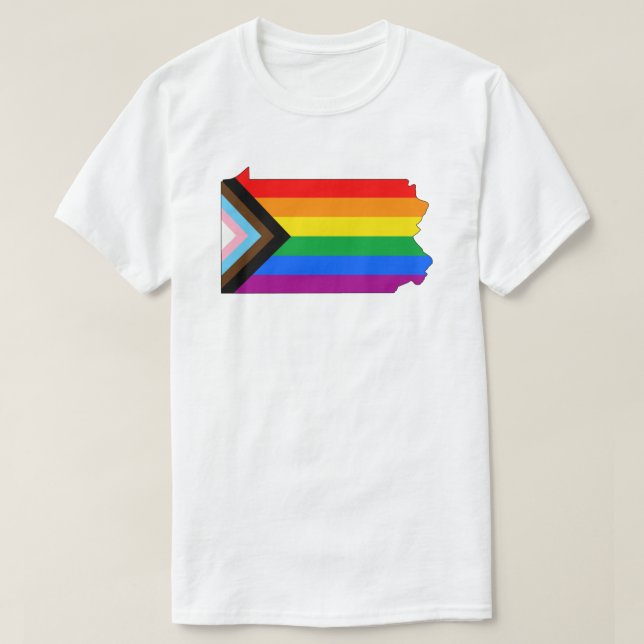 Pennsylvania Staatsstolz LGBTQ Progress Prix T-Shirt (Design vorne)