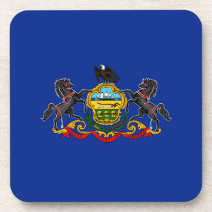 Pennsylvania State Flag Design Decor Untersetzer