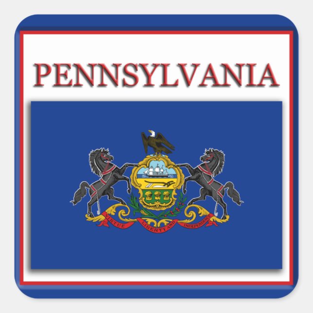 Pennsylvania State Flag Design Sticker (Vorderseite)