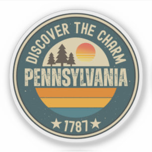 Pennsylvania State - Keystone State Geschenk Aufkleber