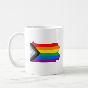 Pennsylvania State Pride LGBTQ Fortschrittsstolz Kaffeetasse
